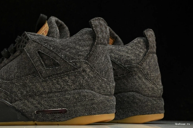 NRG Levis  Jordan Black 4 Levis Air AO2571-001 Denim Retro - 0503